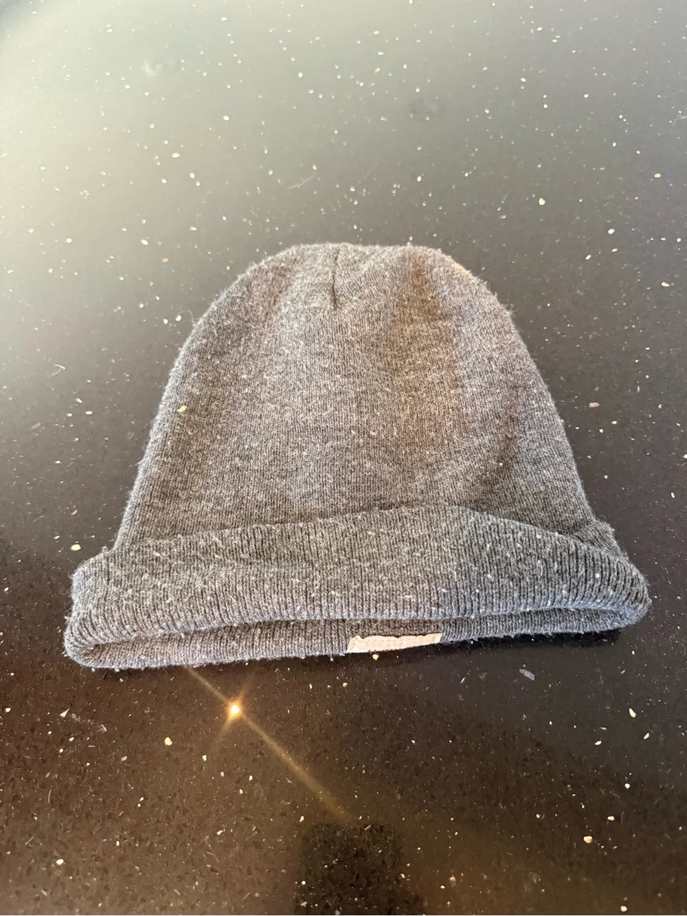 Carhartt Gray Knit Cuffed Beanie with Logo Patch